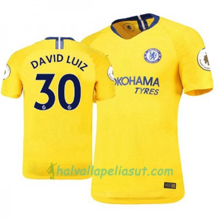 Jalkapallo Pelipaidat Chelsea David Luiz 30 Vieraspaita 2018-2019 Lyhythihainen